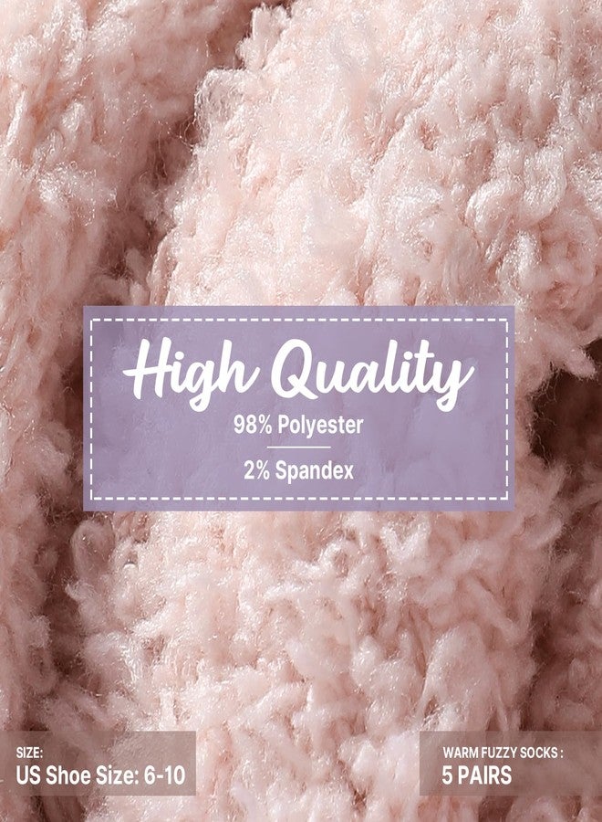Premillow Womens Fuzzy Socks Fluffy Socks Women Winter Cozy Sock Warm Slipper Home Sleeping Sock for Women - Image 2